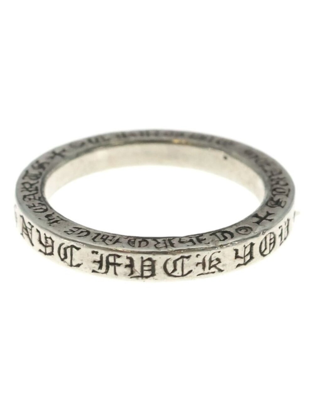 Chrome Hearts Spacer Fckyou New York Limited Fck You Ring Silver